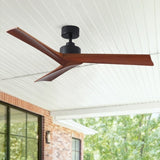 52" Black Lowe Profile Ceiling Fan without Light W1367P270462