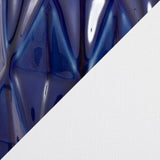 Hex 20" Contemporary Ceramic Accent Lamp in Estate Blue Ceramic, Polished Nickel and White Linen B202P224019