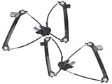 Front Left Right Window Regulator with Motor Fit for 2016-2024 Tesla Model X Sport Utility 2Pcs 14117408