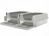 High Sided Stainless Steel Litter Box Anti-Urine Leakage, Non-Sticky, Complete with Metal & 57834585