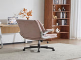 Criss Cross Legged Office Chair with Flip-Up Back Built-In Dynamic Airbag Lumbar Support, Wide Seat 96845061