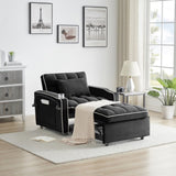 1 versatile foldable sofa bed in 3 lengths, modern sofa sofa sofa velvet pull-out bed, adjustable W2564P168269