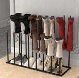 ZNTS Boot Rack Organizer for 8 Pairs, Free Standing Boot Storage Metal Shoe Rack Fit for Tall Boots 37432276