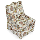 Flannel single dining chair with soft seat cushion and backrest, no armrests, matching pillow can be W487P221667