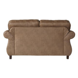 Leinster Fabric Loveseat with Antique Bronze Nailheads in Jetson Ginger T2574P196593