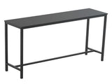 Industrial Style Porch Table Single Layer Black Oak Triamine Board 105 * 30 * 75005332