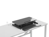 32 Inch Desk Converter, Height Adjustable Sit to Stand Riser, Dual Monitor and Laptop Workstation W2641P192319