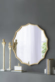 D40" Round Sunburst Wall Mirror with Gold Finish, Wall Decor Mirror for Entryway Bedroom Living Room W2078135184