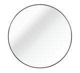 36 Inch Black Metal Framed Round Bathrrom Mirror for Wall. W2203P303274
