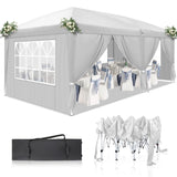 3 x 6m Four Windows Practical Waterproof Folding Tent White 92876910