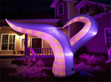 6.5ft Giant Inflatable Tentacles Halloween Decor - Built-in LED Lights, Car Window/Yard Use, 80382976
