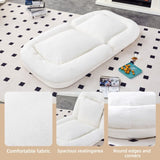 Folding Sofa Chair with 5 Adjustable Positions Plush Floor Lounge Chair for Gaming, Meditation, and W1935P299760