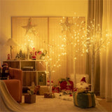 White 5FT LED Birch Tree - Lifelike Bark 72 Lights Flexible Branches 7.2ft Cord for Christmas 19442660