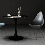 Modern Round Dining Table, 31.5'' Kitchen Dining Room Furniture, Coffee Table, Leisure Table, W2641P238037