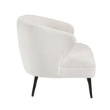 Luxury Living Room Furniture 1pc Accent Chair Beige Boucle Upholstery, High-Density Foam Seat B011P283277