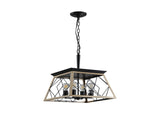 4-Light Farmhouse Chandeliers For Dining Room Oak NEW SKU W1340P206639 W134070875