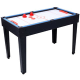 ZNTS 5-in-1 Multi-Game Table - Billiards, Push Hockey, Foosball, Ping Pong, and Basketball black/blue W465P164154