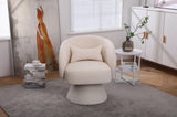 ZNTS Swivel Accent Chair Armchair, Round Barrel Chair in Fabric for Living Room Bedroom W1361101775