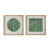 23.5" x 23.5" Elos Stone Shadow Boxes Wall Art, Set of 2 W2078130329