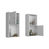 Oba 2-Pc Wall-Mounted Bathroom Medicine Cabinet with Open and Closed Storage B200P188845