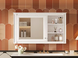 36'' x 28'' Medicine Cabinet, Wall Mounted Bathroom Storage Cabinet, Modern Bathroom Wall Cabinet N710P322791K