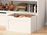 Toy Organizer with Drawers & Shelves for Playroom, 31.5" W x 24.2" H White 40012019