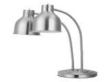 Food Heat Lamp, 500W Electric Commercial Food Warmer Light, 2-Head Stainless Steel French Fry T3342P591613