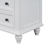 U_STYLE 3-Drawer Storage Wood Cabinet, End Table with Pull out Tray WF319367AAK