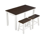 Bar Table and Chairs Set, 4 Piece Table Set, Industrial Breakfast Table Set, for Living Room, W487P331242