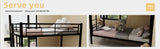 Twin Over Twin Metal Bunk Bed for Kids Boys Girls,Metal Structure Bedframe with Ladders & W1935P279723
