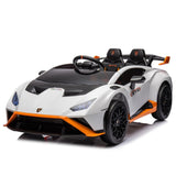 ZNTS Lamborghini Huracan Sto 24V Kids Electric Ride-On Drift Car: Speeds 1.86-5.59 MPH, Ages 3-8, Foam W1396P155007