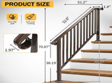 Outdoor 4 Level Iron Handrail Copper 70877078
