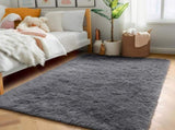 Rugs for Living Room,Grey Fluffy Carpet Large Fuzzy Plush Shag Comfy Soft, Non-Slip Indoor Floor 26401731