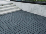 Plastic Interlocking Deck Tiles,44 Pack Patio Deck Tiles,12"x12" Square Waterproof Outdoor All W206P151694