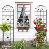 4 Pack Metal Garden Trellis 86.7" x 19.7" Rustproof Trellis for Climbing Plants Outdoor Flower W1586P151254