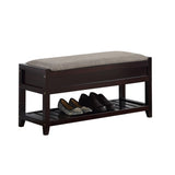 ZNTS Rouen Seating Bench with Shoe Storage, Espresso T2574P163842