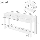 U_STYLE Console Table Entryway Table for Hallway Living Room with 2 Drawers and 1 Shelf N711P171693V