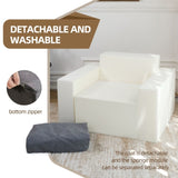 Sofa in a box Foam Sofa Couch with Pillow, Bean Bag Chairs for Adults Stuffed High-Density Foam, W2733P206005