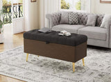 Modern Storage Ottoman Bench Upholstered Bedroom Bench Entryway Storage Ottoman Tufted Ottoman Bench N719P305620E