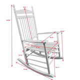BALCONY PORCH ADULT ROCKING CHAIR - WHITE W49540379