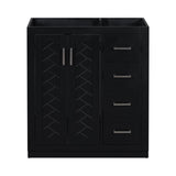 ZNTS 30'' Bathroom without Sink,Solid Wood Frame Bathroom Storage Cabinet Only, Freestanding WF316212AAB