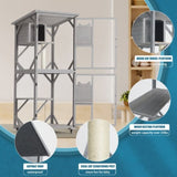 Large Cat House Outdoor Catio Cat Enclosures on Wheels,70.9" Kitty House with Upgraded Resting Box W2831P241961