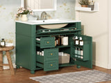 Bathroom Vanity Cabinet with Ceramic Sink Basin, 30 Inch, Storage Cabinet with Soft Closes and N710P286723F