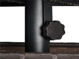 Outdoor Wicker Side Table with Patio Umbrella Hole, Black 75218505