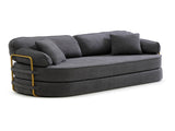 78.3" Queen Sleeper Sofa Bed, No Assembly Convertible Pull Out Futon Couch with Removable Backrest W1117P567381