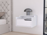 Florence Floating Nightstand with Drawer and Dual-Shelf Display B128P148710