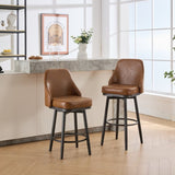 swivel bar & couter stool, 24"&30" adjustable, PU color Brown W1805P166957