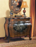 Oak and Antique Black 3-Drawer Chest B062P209050
