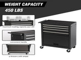 4-Drawer Rolling Tool Chest, Cabinet with 4 Wheels Tool Chest with Drawers, Suitable for Garages, W2660P217926