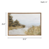 Abstract Landscape Framed Canvas Wall Art B03599418